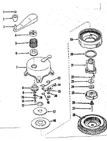 Ratchet Self Starter No. 29750 parts for Craftsman Lawn & Garden Engine 143105020 from AppliancePartsPros.com