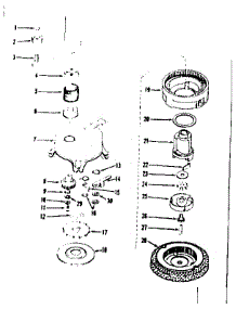 Ratchet Self Starter No. 29750 parts for Craftsman Lawn & Garden Engine 143105030 from AppliancePartsPros.com