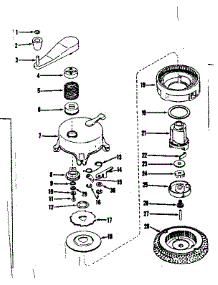 Ratchet Self Starter No. 29750 parts for Craftsman Lawn & Garden Engine 143105040 from AppliancePartsPros.com