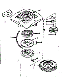 Rewind Starter No. 27937 parts for Craftsman Lawn & Garden Engine 143105051 from AppliancePartsPros.com