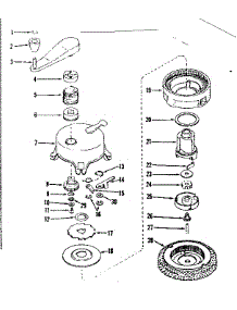 Ratchet Self Starter No. 29750 parts for Craftsman Lawn & Garden Engine 143105121 from AppliancePartsPros.com