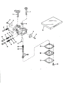 Carburetor No.30119 (Power Products #0234-14) parts for Craftsman Lawn & Garden Engine 143106012 from AppliancePartsPros.com