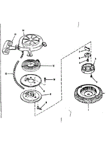 Starter No. 29224 parts for Craftsman Lawn & Garden Engine 14311301 from AppliancePartsPros.com