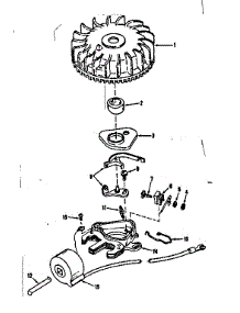 Magneto No. 29619 parts for Craftsman Lawn & Garden Engine 143122021 from AppliancePartsPros.com