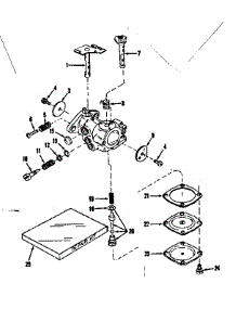 Carburetor No. 630879 parts for Craftsman Lawn & Garden Engine 143122021 from AppliancePartsPros.com