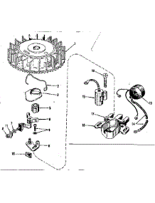 Magneto parts for Craftsman Lawn & Garden Engine 143122031 from AppliancePartsPros.com