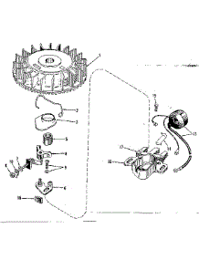 Magneto parts for Craftsman Lawn & Garden Engine 143122031 from AppliancePartsPros.com