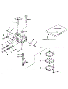 Carburetor parts for Craftsman Lawn & Garden Engine 143122031 from AppliancePartsPros.com