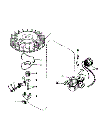 Magneto No. 610666 parts for Craftsman Lawn & Garden Engine 143122052 from AppliancePartsPros.com