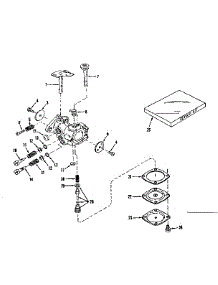 Carburetor No. 630875 (Power Products) parts for Craftsman Lawn & Garden Engine 143122052 from AppliancePartsPros.com