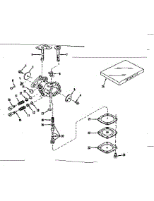 Carburetor No. 630875 (Power Products) parts for Craftsman Lawn & Garden Engine 143122071 from AppliancePartsPros.com