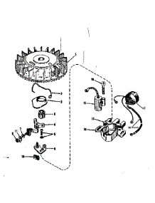 Magneto No. 610665 parts for Craftsman Lawn & Garden Engine 143122091 from AppliancePartsPros.com