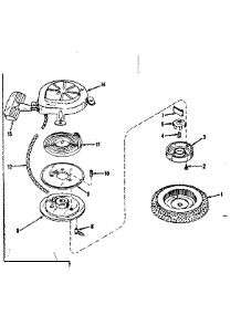 Rewind Starter No. 590358 parts for Craftsman Lawn & Garden Engine 143122091 from AppliancePartsPros.com