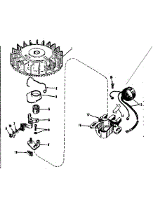 Magneto No. 610666 parts for Craftsman Lawn & Garden Engine 143122092 from AppliancePartsPros.com
