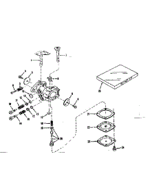 Carburetor No. 630875 (Power Products) parts for Craftsman Lawn & Garden Engine 143122102 from AppliancePartsPros.com