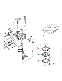 Carburetor No. 630875 (Power Products) parts for Craftsman Lawn & Garden Engine 143122201 from AppliancePartsPros.com