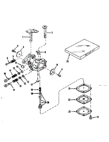 Carburetor No. 630875 (Power Products) parts for Craftsman Lawn & Garden Engine 143122211 from AppliancePartsPros.com