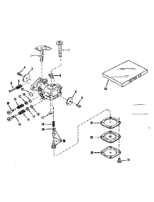 Carburetor No. 630875 (Power Products) parts for Craftsman Lawn & Garden Engine 143122221 from AppliancePartsPros.com