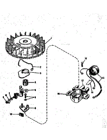 Magneto No. 610666 parts for Craftsman Lawn & Garden Engine 143122232 from AppliancePartsPros.com