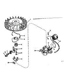 Model 143.122262 Uses Magneto No. 610666 parts for Craftsman Lawn & Garden Engine 143122261 from AppliancePartsPros.com