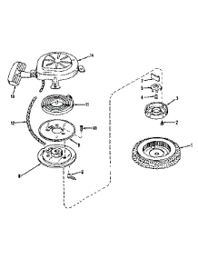Rewind Starter No. 590358 parts for Craftsman Lawn & Garden Engine 143122291 from AppliancePartsPros.com