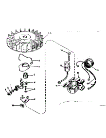 Magneto No 610665 parts for Craftsman Lawn & Garden Engine 143122321 from AppliancePartsPros.com