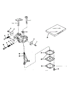 Carburetor parts for Craftsman Lawn & Garden Engine 143122321 from AppliancePartsPros.com