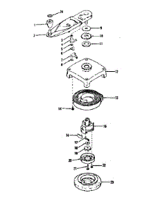 Self Starter No. 29295 parts for Craftsman Lawn & Garden Engine 14312301 from AppliancePartsPros.com