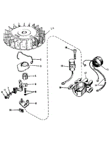Magneto parts for Craftsman Lawn & Garden Engine 143123021 from AppliancePartsPros.com