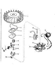 Magneto (Phelon F-3220-G) parts for Craftsman Lawn & Garden Engine 14312303 from AppliancePartsPros.com