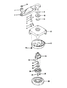 Self Starter No. 29295 parts for Craftsman Lawn & Garden Engine 14312303 from AppliancePartsPros.com