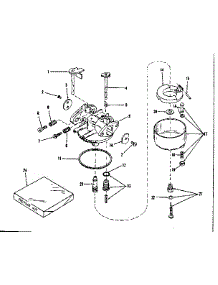 Carburetor No. 29168 (Lmg-132) parts for Craftsman Lawn & Garden Engine 14312350 from AppliancePartsPros.com