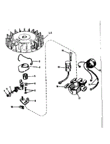 Magneto No. 610667 parts for Craftsman Lawn & Garden Engine 143124021 from AppliancePartsPros.com