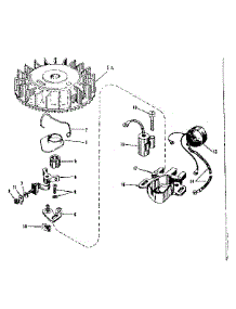 Magneto No. 610667 parts for Craftsman Lawn & Garden Engine 143124031 from AppliancePartsPros.com