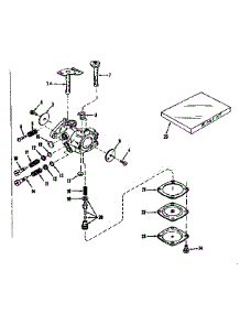 Carburetor No. 630875 (Power Products) parts for Craftsman Lawn & Garden Engine 143124031 from AppliancePartsPros.com