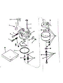 Carburetor parts for Craftsman Lawn & Garden Engine 143124041 from AppliancePartsPros.com
