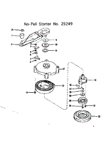 No-Pull Starter No. 29249 parts for Craftsman Lawn & Garden Engine 143124041 from AppliancePartsPros.com