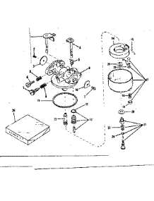 Carburetor No. 630885 parts for Craftsman Lawn & Garden Engine 143125011 from AppliancePartsPros.com