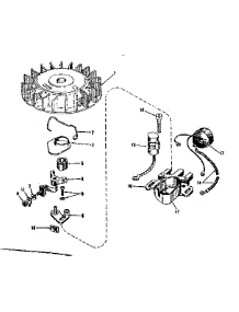 Magneto parts for Craftsman Lawn & Garden Engine 143125031 from AppliancePartsPros.com