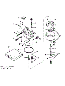 Carburetor parts for Craftsman Lawn & Garden Engine 143125051 from AppliancePartsPros.com