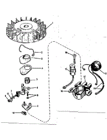 Magneto No. 610684 parts for Craftsman Lawn & Garden Engine 143126011 from AppliancePartsPros.com