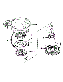 Rewind Starter parts for Craftsman Lawn & Garden Engine 143126051 from AppliancePartsPros.com