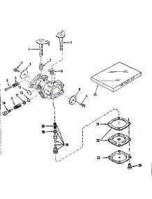 Carburetor No. 631002 parts for Craftsman Lawn & Garden Engine 143131022 from AppliancePartsPros.com