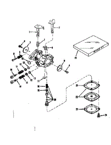 Carburetor parts for Craftsman Lawn & Garden Engine 143131042 from AppliancePartsPros.com