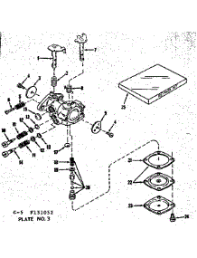 Carburetor No. 630986 parts for Craftsman Lawn & Garden Engine 143131052 from AppliancePartsPros.com
