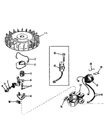 Magneto No. 610693 parts for Craftsman Lawn & Garden Engine 143131062 from AppliancePartsPros.com
