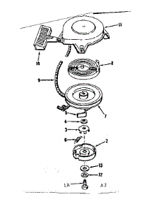 Rewind Starter No. 590374 parts for Craftsman Lawn & Garden Engine 143131062 from AppliancePartsPros.com