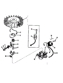 Magneto parts for Craftsman Lawn & Garden Engine 143131082 from AppliancePartsPros.com