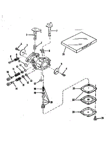 Carburetor parts for Craftsman Lawn & Garden Engine 143131082 from AppliancePartsPros.com