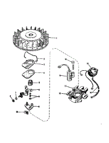 Magneto (Phelon F-3220-G) parts for Craftsman Lawn & Garden Engine 14313300 from AppliancePartsPros.com